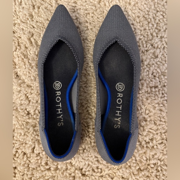 Rothy’s The Pointe grey pointed toe flats - Picture 5 of 6